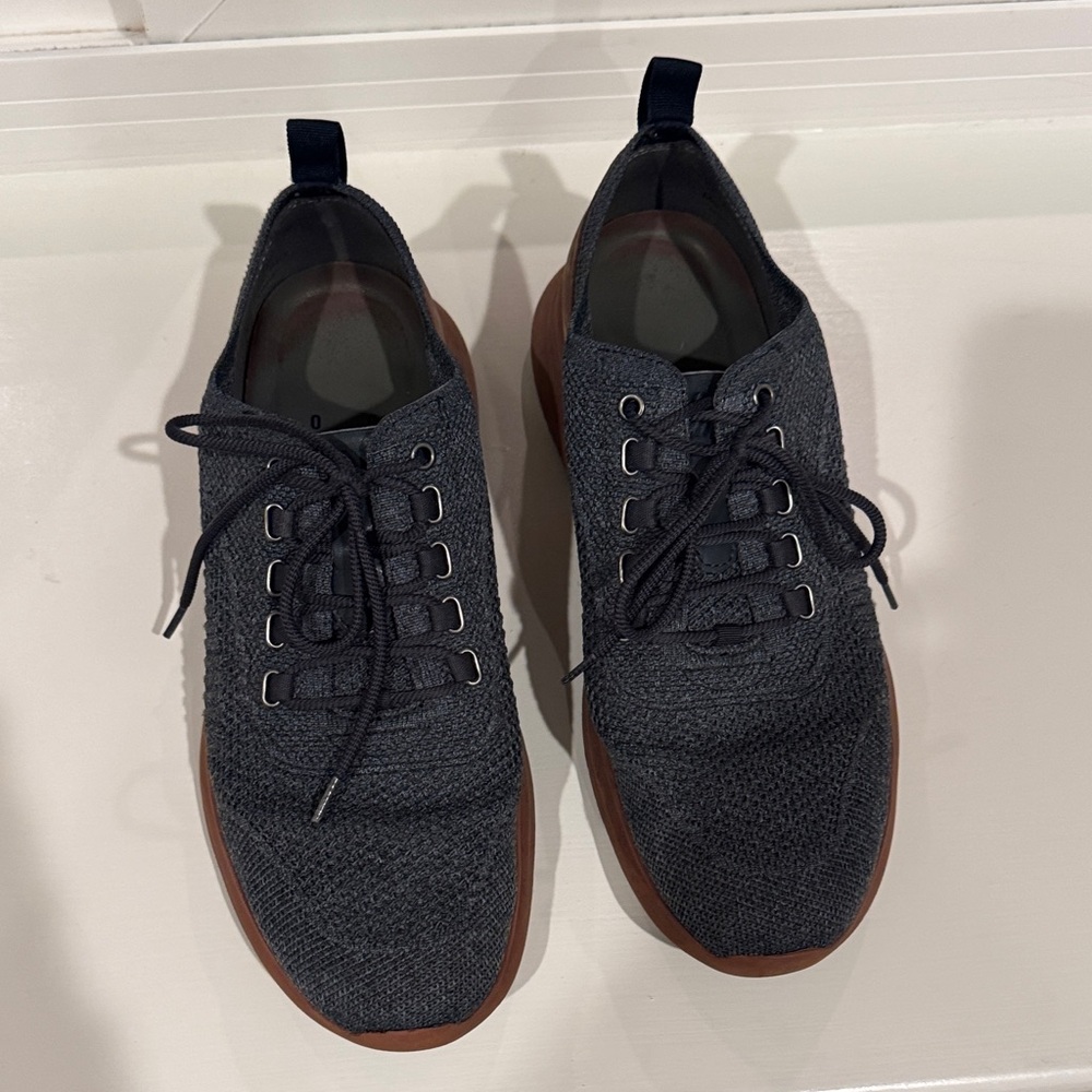 Johnston & Murphy Dark Grey Knit mens Sneakers size 9.5